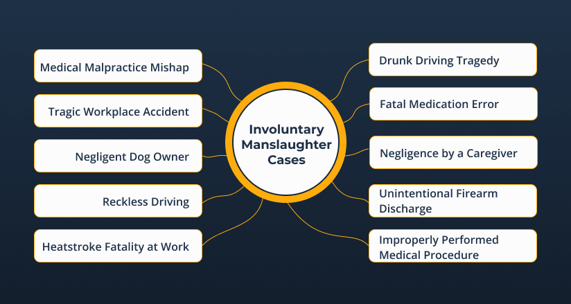 involuntary manslaughter sentence real cases