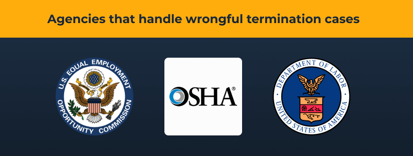 suing for wrongful termination eeoc osha dol
